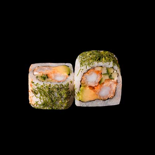 65. Green Ebi Tempura